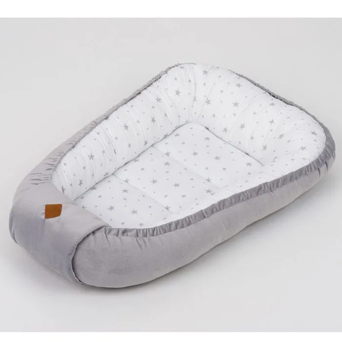 Cocon bébé matelassé velvet nid réducteur de lit STELLA-2