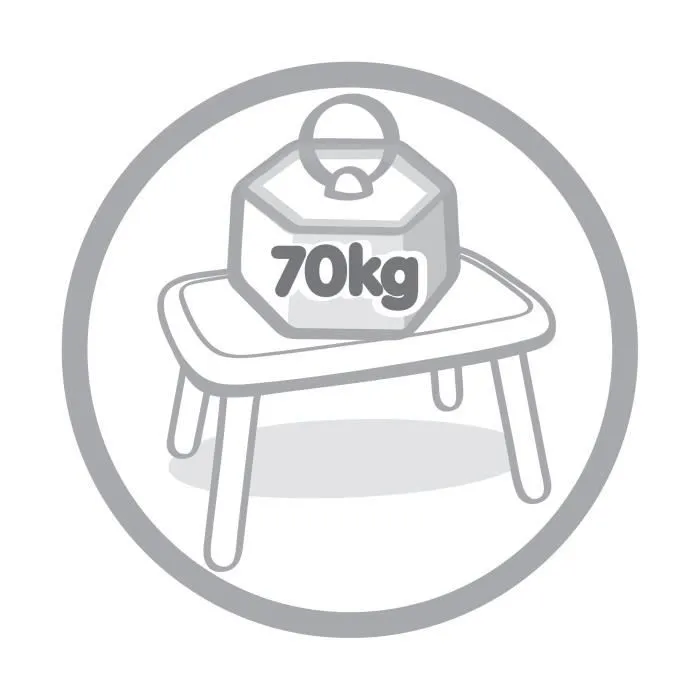 SMOBY - KID Table enfant verte - Anti UV - 4 enfants - Fabrication française-4