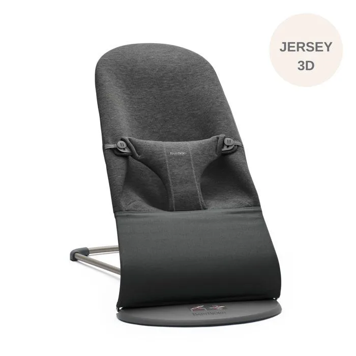 Transat Bliss - BABYBJORN - Gris charbon - 3D Jersey - Mixte - Jusqu'à 13 kg - Bébé-0