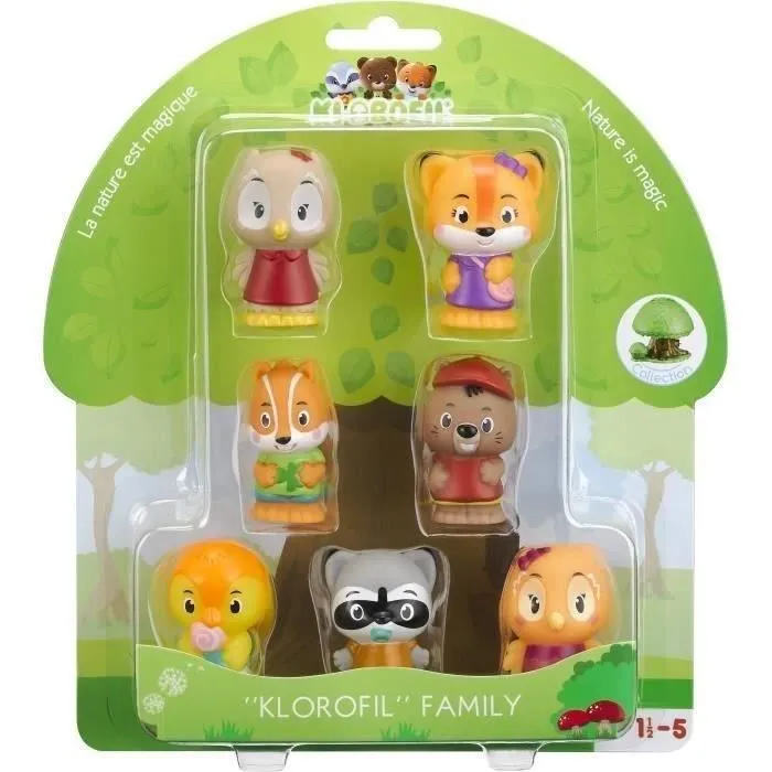 Assortiment de 7 personnages Klorofil - VULLI - Kloro'Families - Extérieur - Sophie la Girafe - Garantie 2 ans-0