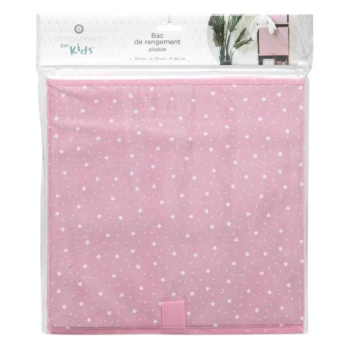 Bac de rangement enfant "Etoile" - rose - Rose - Atmosphera createur d'interieur-2