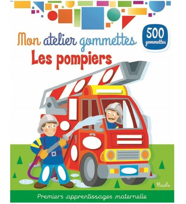 Piccolia - Mon atelier gommettes Les pompiers - DAPHNE-0