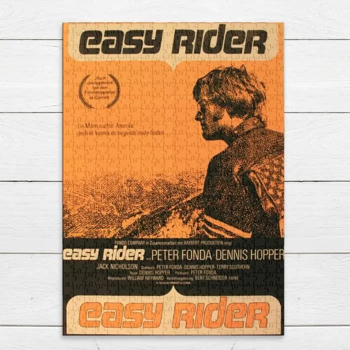 Puzzle Classique - FABULOUS - Easy Rider Affiche Cinéma Vintage - 500 Pièces - Intérieur - Adulte - Mixte-3