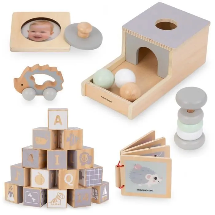 Coffret Montessori pour bébé - 6 jouets-0