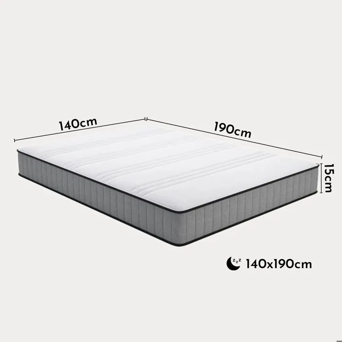 ULYSSE - Matelas en mousse 140 x 190 cm épaisseur 15 cm-4
