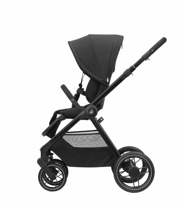 MAXI-COSI poussette Duo Oxford Plus, avec nacelle bébé Sense, de la naissance à 4 ans (22kg), Twillic Black-2