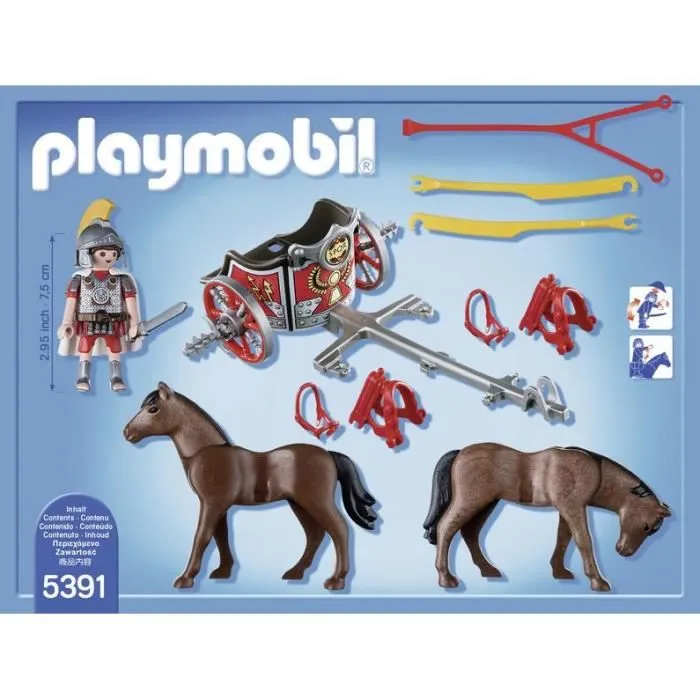 PLAYMOBIL - Char Romain avec Tribun - History-2