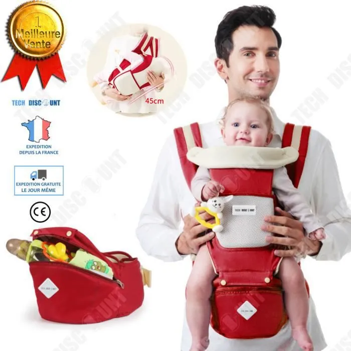 TD® porte bebe sac a dos physiologique dorsale ceinture poupée ventral papa maman ergonomique nouveau né siege naissance 1 mois-0