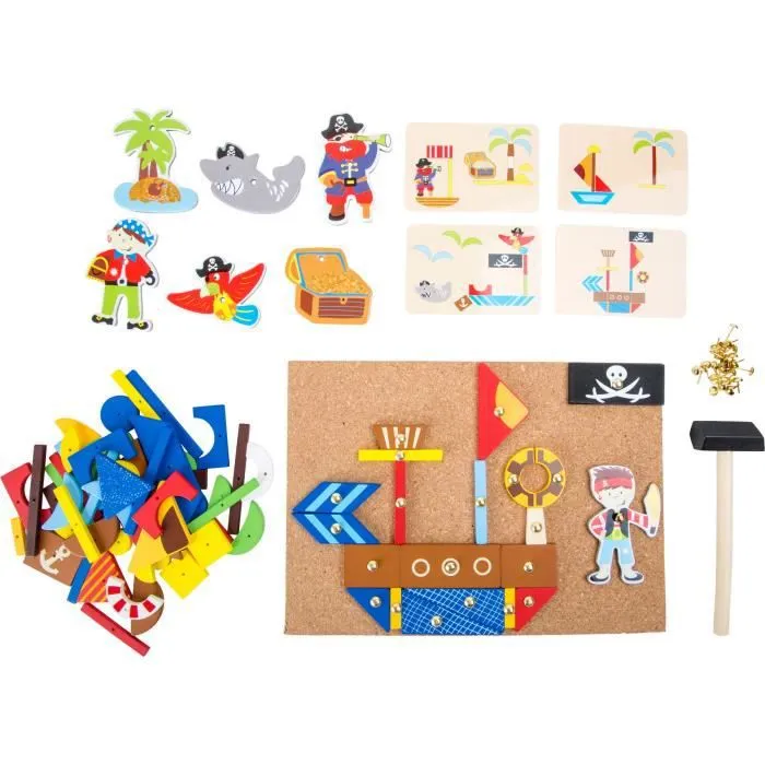 Jeu de marteau en bois Pirates SMALL FOOT - à partir de 6 ans-0