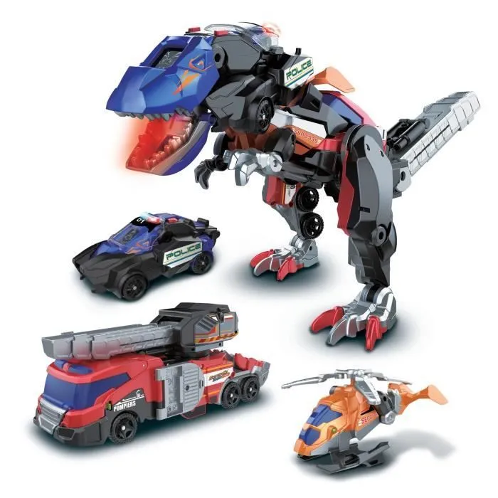 Jouet assemblable VTECH SWITCH & GO COMBO - TRIO, le méga T-Rex SOS (3 en 1) pour enfant de 4 ans et plus-1