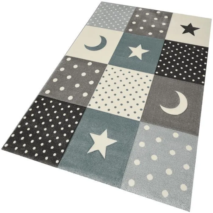 Tapis enfant - Pastel Kids - Bleu - 120x170 cm - Rectangle - Intérieur- THE CARPET-3