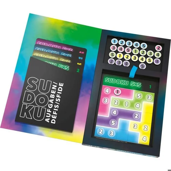 Jeu de société - ThinkFun - Sudoku 5X5 - 60 défis - 25 jetons magnétiques - À partir de 8 ans-2