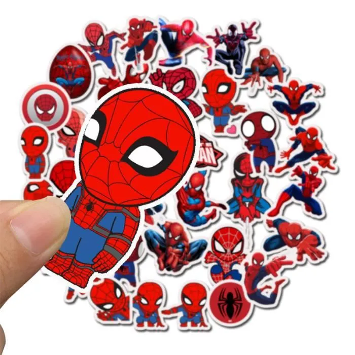 Avengers Endgame Spider-man fond d'écran Spider-Man Far From Home autocollant de bagage Iron Man Thor décalcomanies de voiture-2