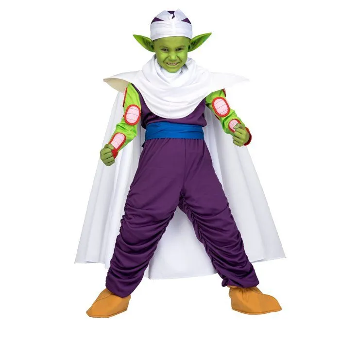 Coffret déguisement Piccolo Dragon Ball enfant avec maquillage-0