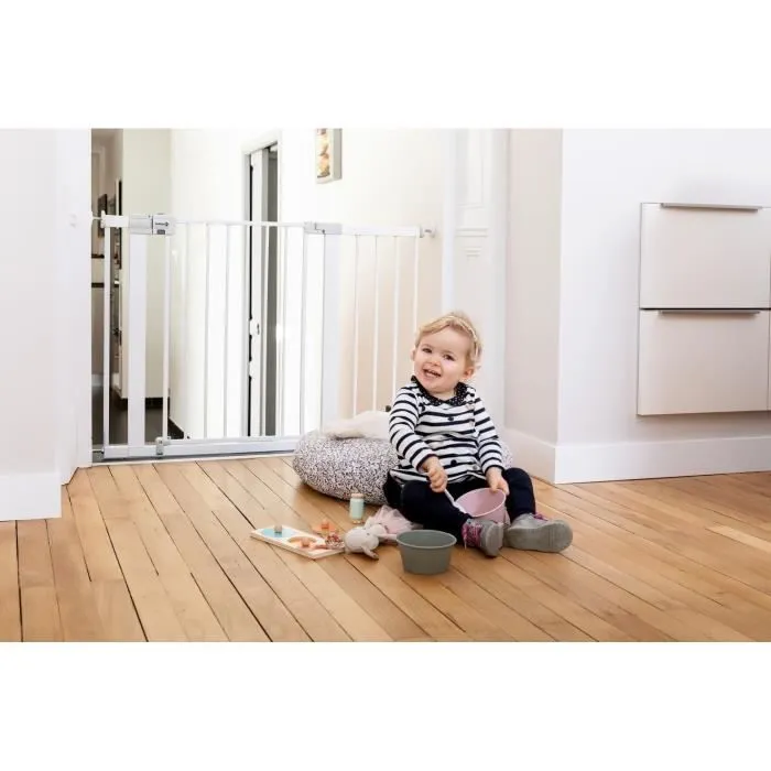 SAFETY 1ST Barrière de sécurité enfant Easy Close - Métal - 73 à 80 cm - Blanc-1