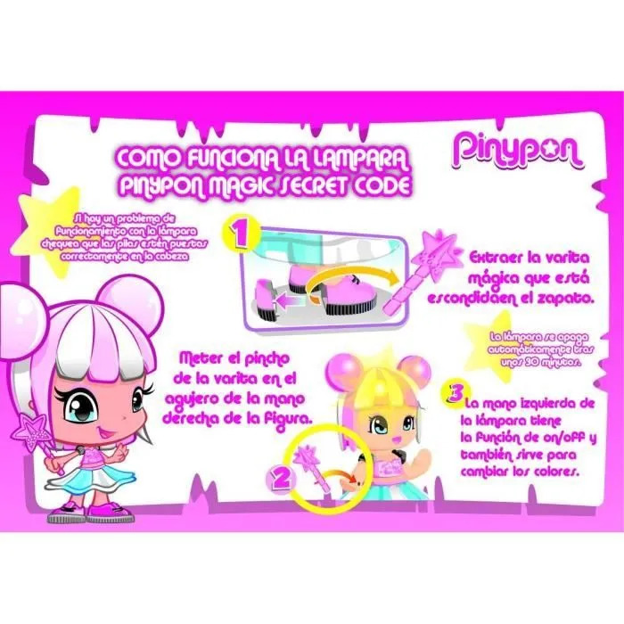Pinypon Magic Secret Code - Grande figure de 30 cm surprise pour les garçons et les filles de 4 à 8 ans (célèbre 70-1