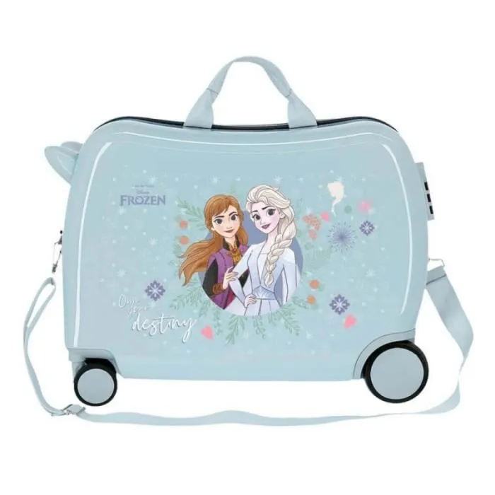 Valise enfant - Disney - Valise trotteur La Reine des Neiges "Own your destiny" - 50 x 39 x 20 cm - Bleu ciel-3