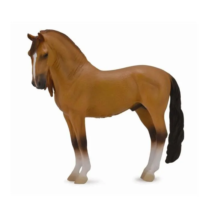 Figurine - Etalon Campolina red dun - Figurine de cheval de selle brésilien-0