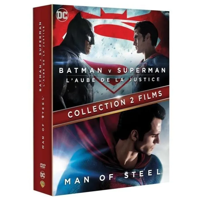 Coffret Batman vs superman et Man of Steel - En DVD-0