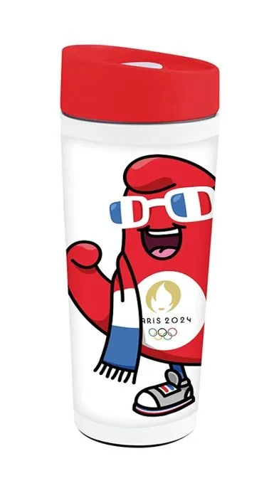 Thermos inox - Jeux Olympiques Paris 2024 - 350ML - Étanche - Multicolore - Mixte-0