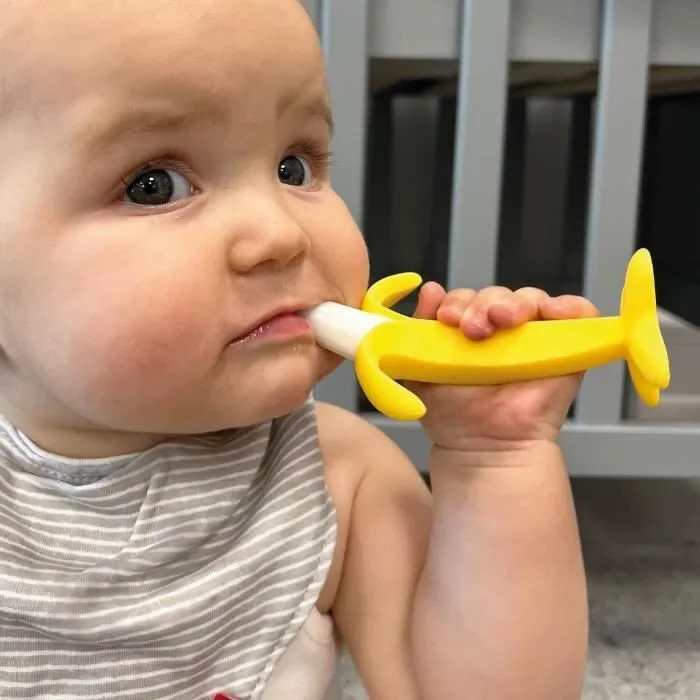 Lots de 2 anneaux de dentition - NUBY - Banane et Maïs - Silicone - Dès 3 mois-3