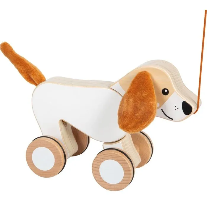 Small foot company - Chien à tirer avec oreilles crépitantes - LEGLER-2