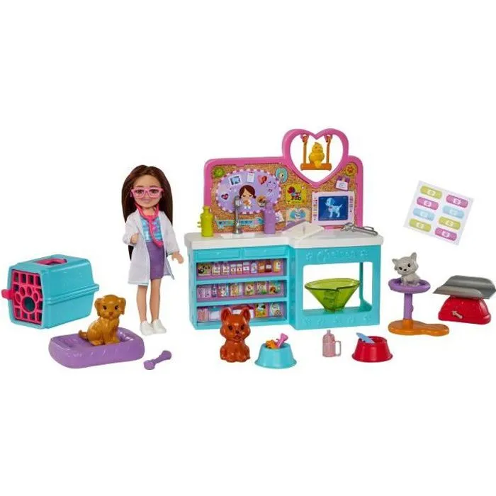 Barbie - Clinique Vétérinaire Chelsea - Poupée - 3 ans et +-0