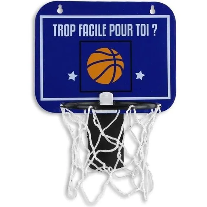 Panier de Basket - Bureau - Fixation pince - Couleur aléatoire - Cadeau insolite - Multisport-0