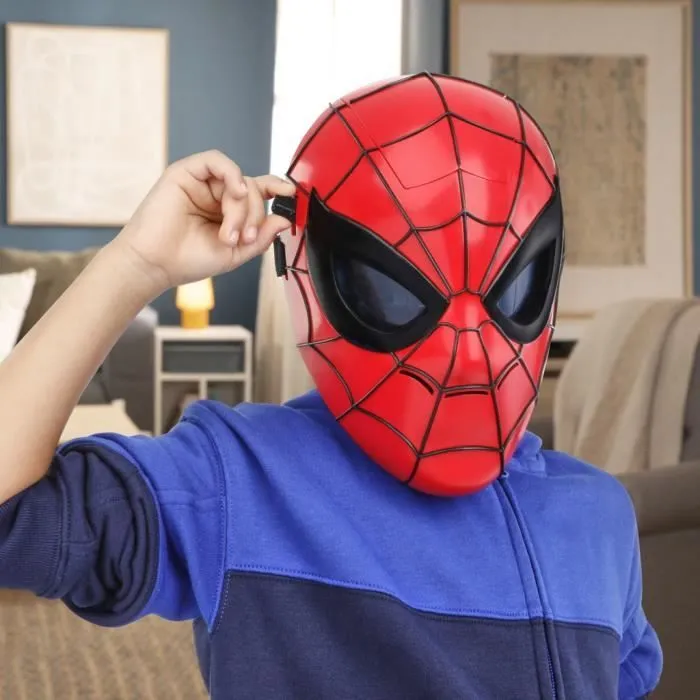 Masque lumineux Spider-Man, jouet de déguisement lumineux, jouets de super-héros dès 5 ans, Marvel-4