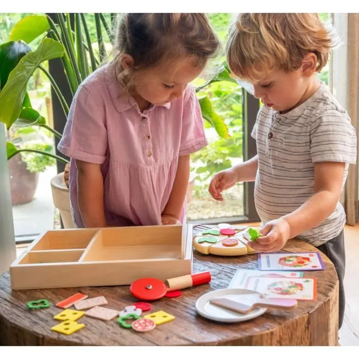 Ensemble Pizza Gourmet - Non spécifié - 20 Pièces - Bois - Accessoires Inclus - +3 ans-2