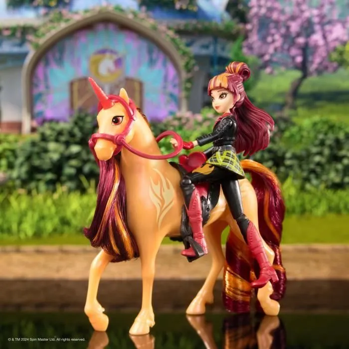 SPIN MASTER COFFRET LICORNE ET POUPEE CINDER ET VALENTINA Unicorn Academy-4