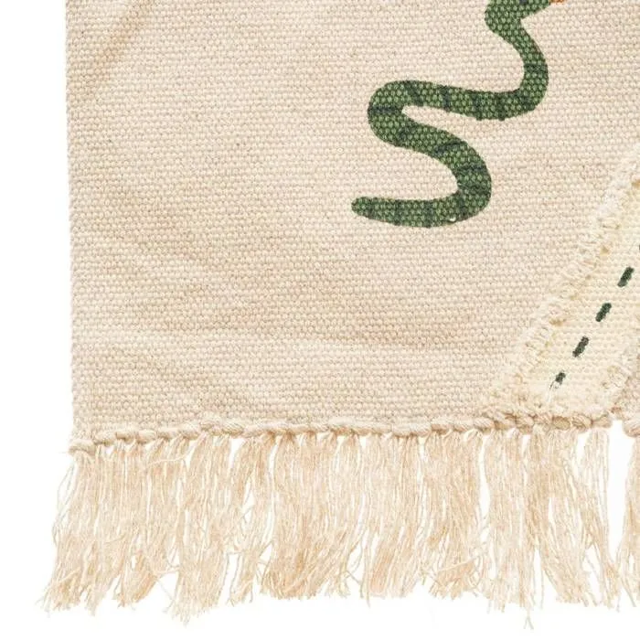 Tapis enfant "Jungle" - coton - L. 100 x P. 0 - 5 x H. 150 cm - 100x150 cm - Multicolore - Atmosphera createur d'interieur-1