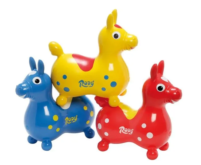 Jouet a bascule Gymnic - 8002 - RODY - 80.02 - Cheval Gonflable - Rody en Rouge-3