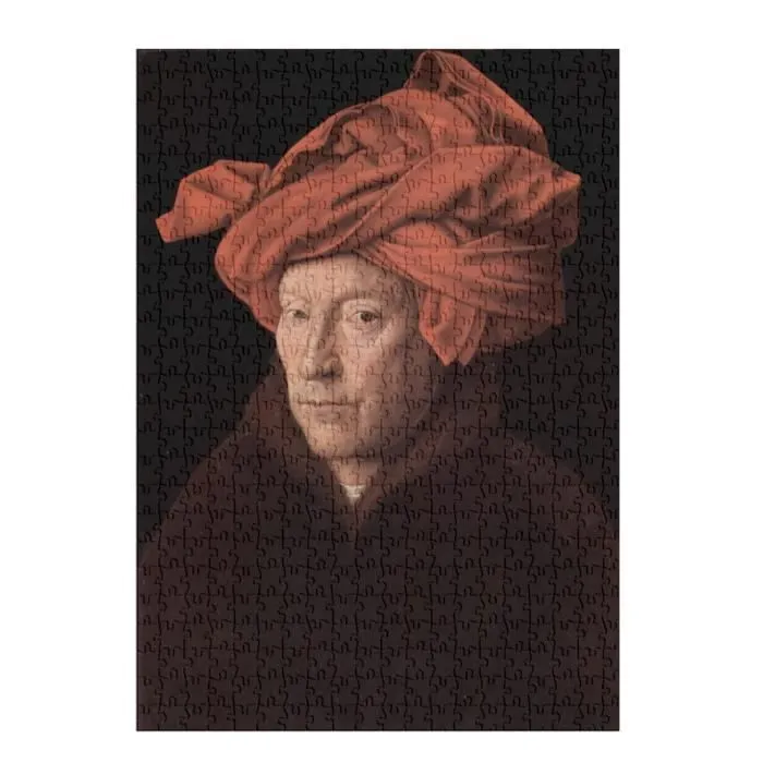 Puzzle Classique 500 pièces Peinture de Van Eyck Homme au Turban Rouge Artiste Art-1