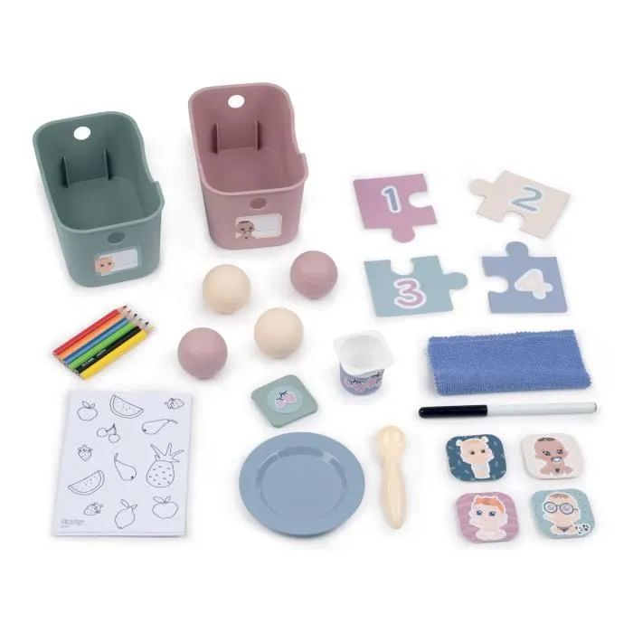 Smoby - Baby Care - Crèche 5 Espaces + 27 Accessoires - Poupon jusqu'à 42 cm-5