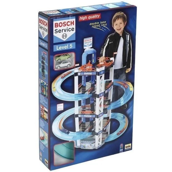 Garage Bosch 5 niveaux - KLEIN - Ascenseur, station-service et station de lavage - 2 petites voitures incluses-2