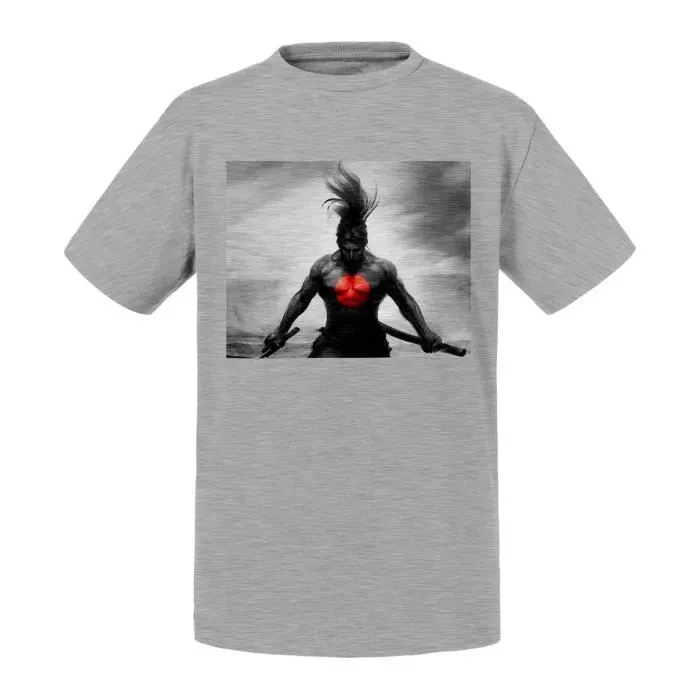 T-shirt Enfant Gris Yasuo Legends League Of Legends Lol Jeux Video-0