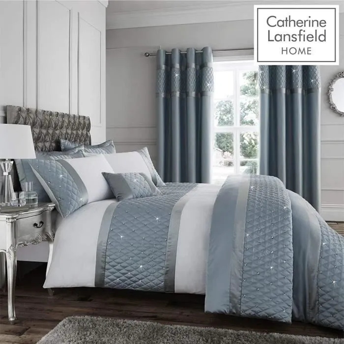 Catherine Lansfield Parure de lit King Size avec Motif de Canard - BD/47366/W/KQS/DE-0