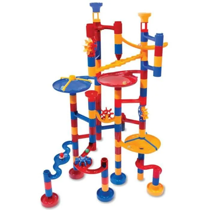 Circuit de billes - Galt Toys - Mega 100 pcs - Rouge, bleu, orange et mixte - Jouet éducatif pour enfants-0