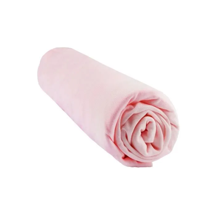 Drap housse - Easy Dort - 90x190/90x200 cm - Viscose de Bambou - Hypoallergénique - Rose-1
