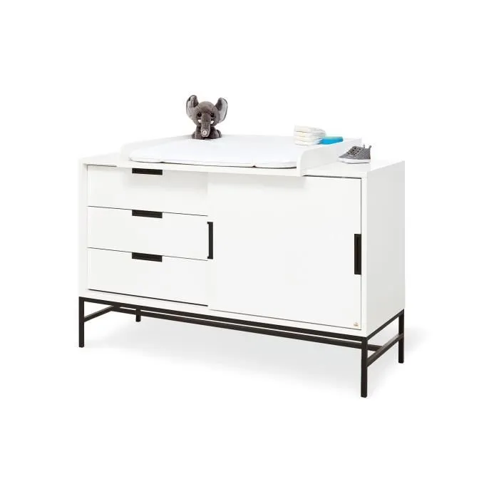 Commode à langer « Steel » extra large-0