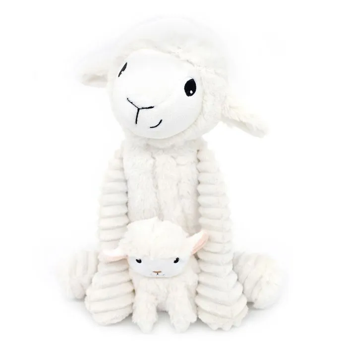 Peluche - Les Déglingos - Olou Mouton - 24 cm - Bébé - Polyester recyclé-0