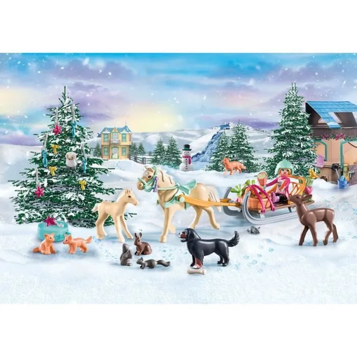 Calendrier de l'Avent PLAYMOBIL - Equestre - La magie de Noël - 24 surprises-1