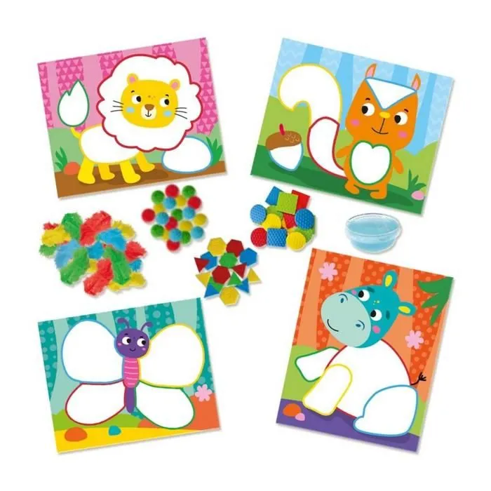 Jeu Montessori : Trier les couleurs et les matières-1