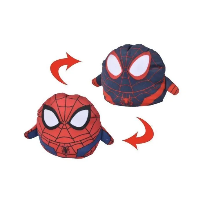 Peluche réversible Spider-Man - Simba - Marvel - 8 cm - Blanc - Intérieur - Plush-2