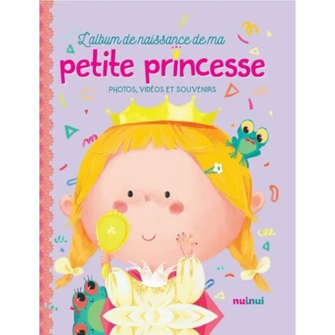 Album bébé - L'album de ma petite princesse - Coloré et personnalisable - Avec pochettes accordéon-0