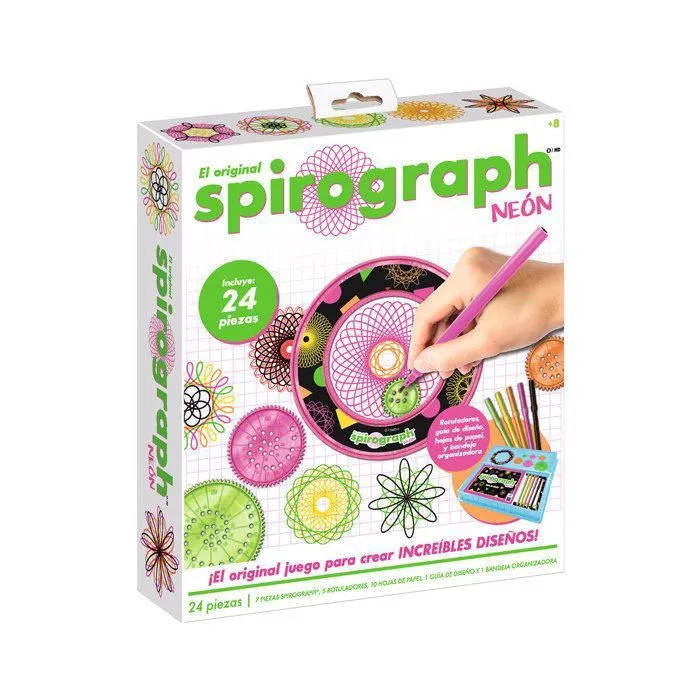 Party town Spirograph Neon Spirographe Enfant 8 Ans Mandala Designer Kit Mandala Enfant Kit Dessin Enfant Jeu Creatif Fille 8 Ans-1