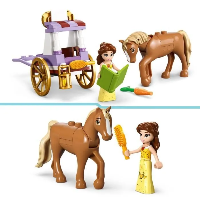 LEGO® 43233 Disney Princess L’Histoire de Belle - La Calèche, Jouet avec Mini Poupée Princesse, La Belle et la Bête-2