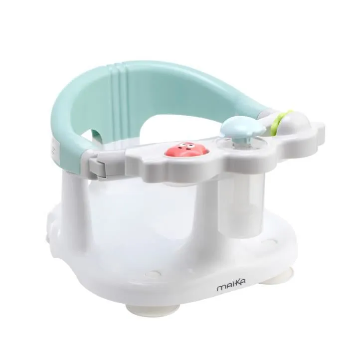 Anneau de bain bébé blanc - MAÏKA - Dès 6 mois - Jouets intégrés - Confortable - Stabilité-0