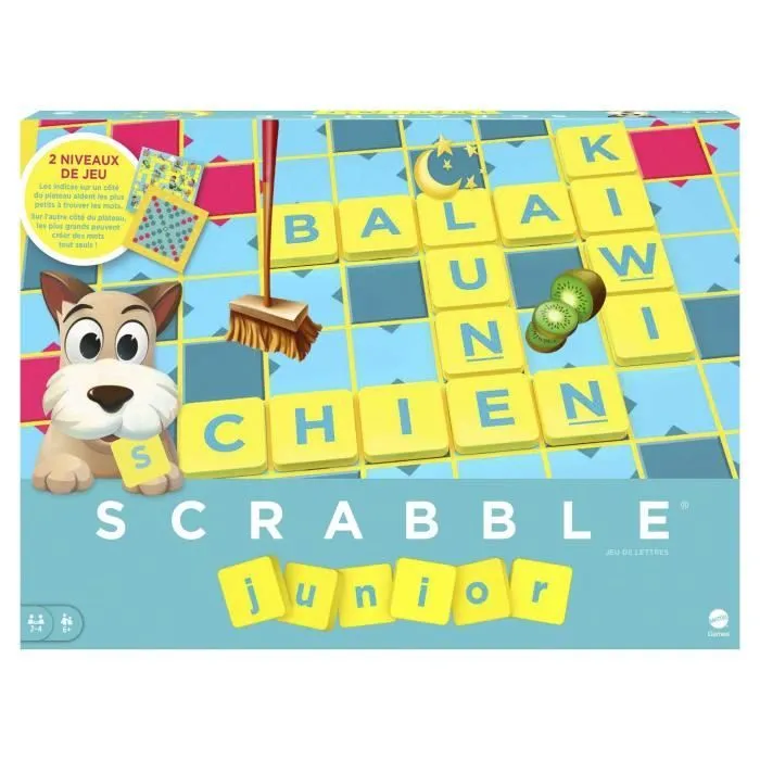 Mattel Games - Scrabble Junior - Jeu de Société - 6 ans et + Y9668-0